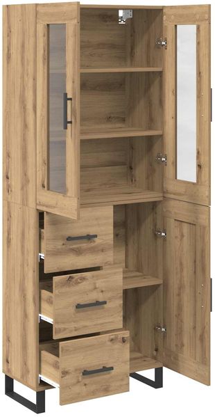 vidaXL Highboard mit Schubladen 2 pcs Artisan-Eiche Holzwerkstoff 3415994 Bild 5