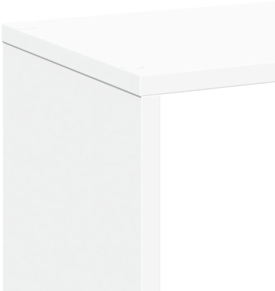 vidaXL Raumteiler-Bücherregal Weiß 67x25x161,5 cm Holzwerkstoff 858075 Bild 8