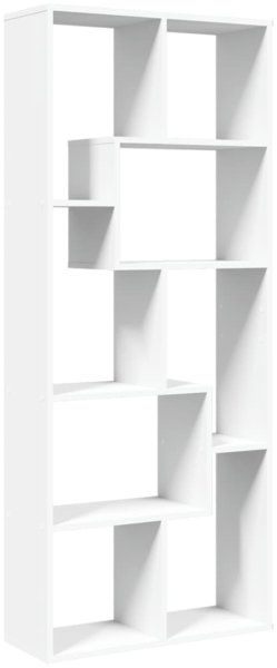 vidaXL Raumteiler-Bücherregal Weiß 67x25x161,5 cm Holzwerkstoff 858075 Bild 6