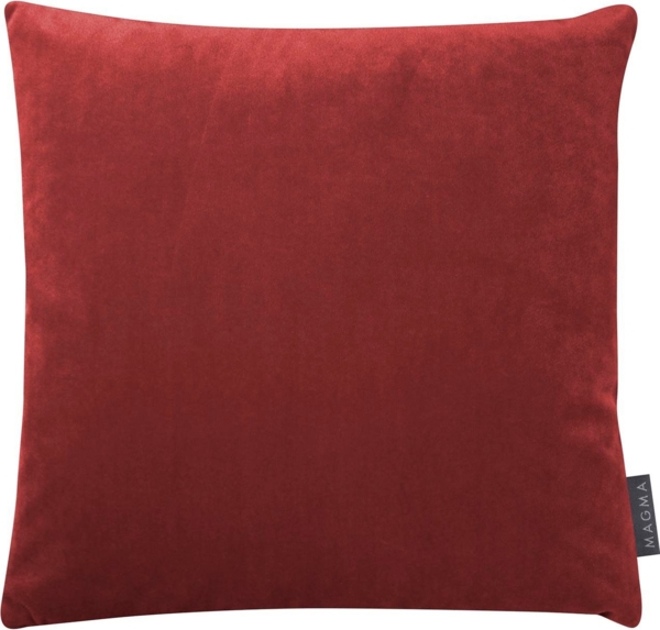 Magma Heimtex Kissenhülle Kissenbezug Samt Uni - ca. 40 x 40 cm, (1 Stück), Zweifarbig samtweich kuschelig Dekokissenhülle