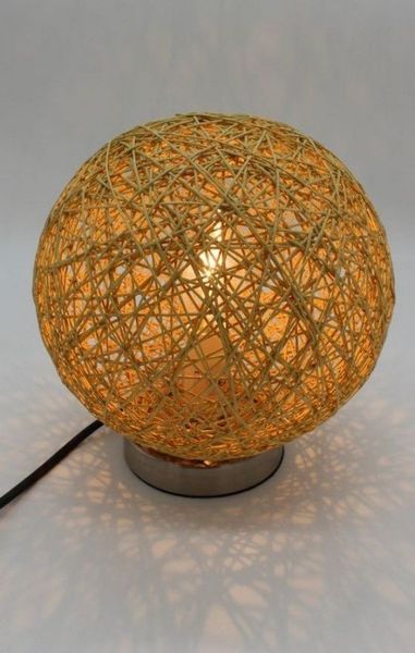 Luna24 simply great ideas. Tischleuchte Tisch Kugelleuchte "Natur" Tischlampe, Dekolampe, Innenbeleuchtung, ohne Leuchtmittel