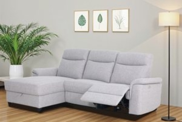Home affaire Ecksofa BRIONNE, L-Form, 255cm, manuelle u. elektrische Funktion (USB A/C), Liegefunktion, Stauraum, Federkernpolsterung, Webstoff Bild 6