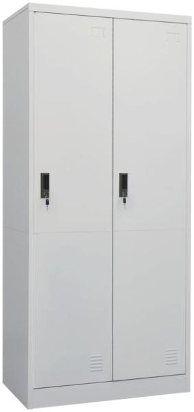 vidaXL Kleiderschrank, Stahl Hellgrau, 80x50x180 cm