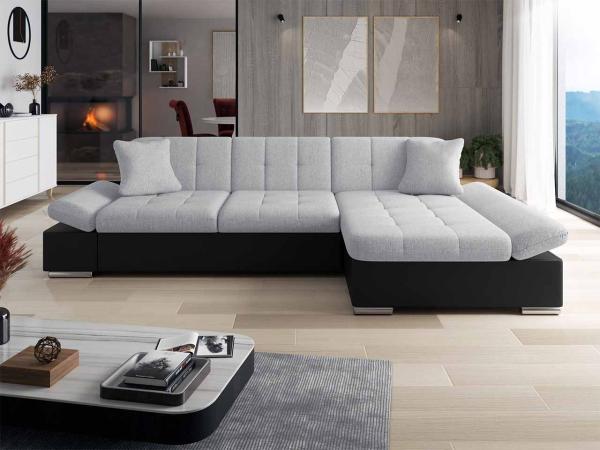 Ecksofa Malwi, Seite: Rechts, Farbe: Soft 011 + Bristol 2460