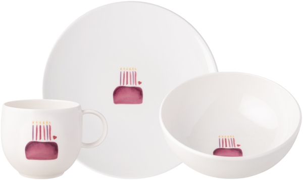 Villeroy & Boch With Love Frühstücksset 3-teilig Happy Birthday