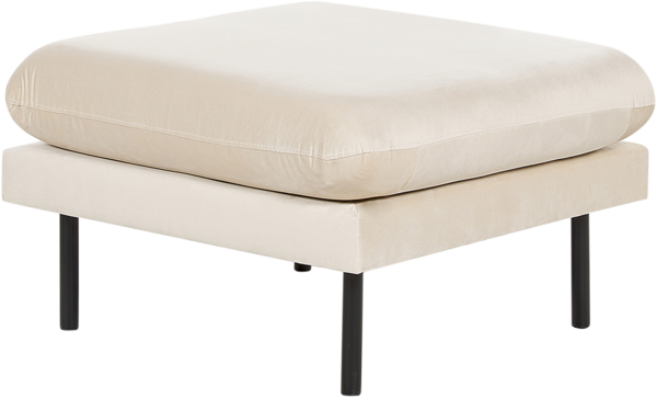 Ottomane VINTERBRO Samtstoff Hellbeige