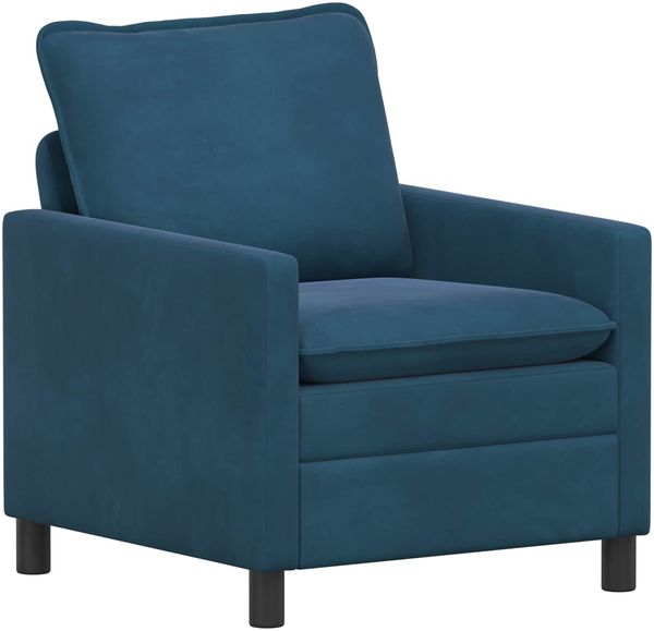 vidaXL Sofa Set 2 pcs Blau Samt 3417033 Bild 3