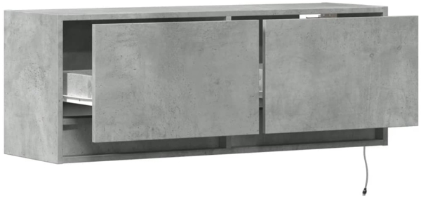 vidaXL TV-Wandschrank mit LED-Beleuchtung Betongrau 100x31x35 cm 852365 Bild 8