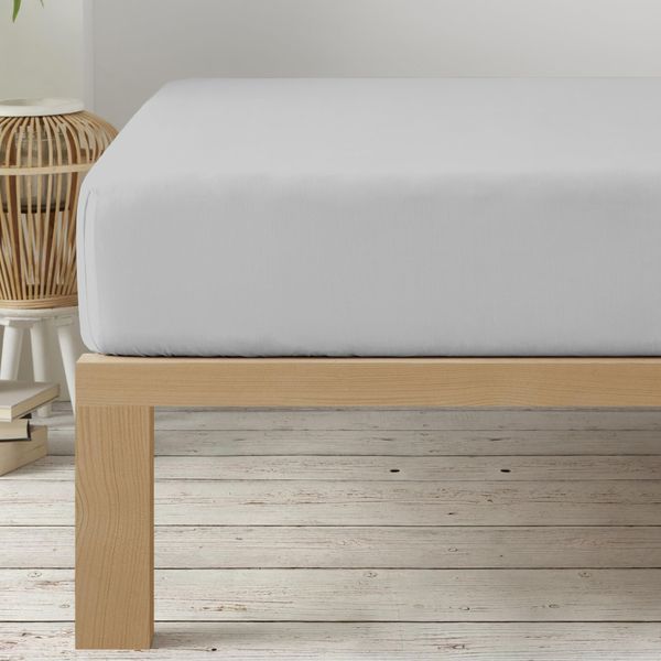 Degrees Home - Collection - Spannbettlaken – 100% Polyester, Hochwertige Mikrofaser, Rundum-Gummizug, Atmungsaktiv & Pflegeleicht, Oeko-Tex Standard -135 x 200 x 33 – Grau blau