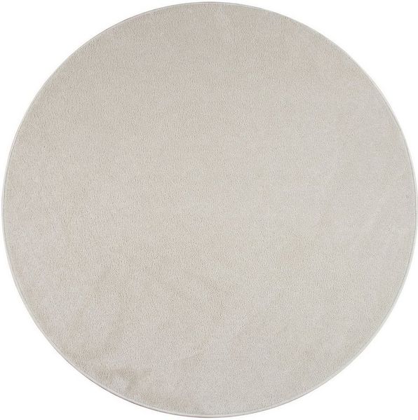 Paco Home Teppich Porto 890, rund, Höhe: 13 mm, Kurzflor, Uni-Farben, ideal im Wohnzimmer & Schlafzimmer