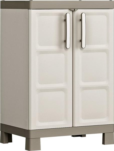 Keter Lagerschrank Excellence Niedrig Beige und Taupe 97 cm 46640