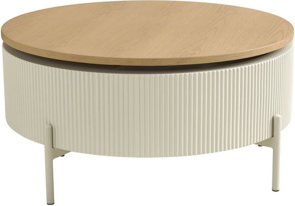 SCHÖNER WOHNEN-Kollektion Couchtisch HEROY (1-St), 80 cm, Tischplatte drehbar mit Stauraum