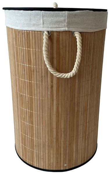 HTI-Living Wäschekorb Wäschesammler 66 Liter Briena rund (Stück, 1 St, 1 Wäschesammler), Wäschekorb mit herausnehmbarem Wäschsack