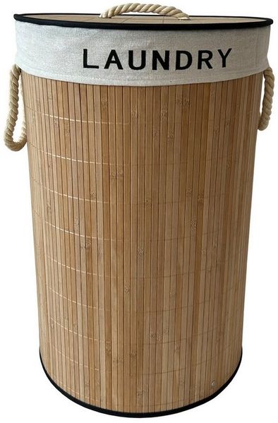 HTI-Living Wäschekorb Wäschesammler 66 Liter Briena rund (Stück, 1 St, 1 Wäschesammler), Wäschekorb mit herausnehmbarem Wäschsack