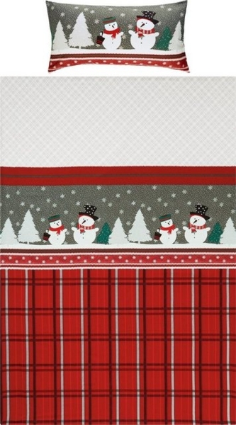 REDBEST Bettwäsche Bettwäsche, Biber, 2 teilig, Karo Bild 4