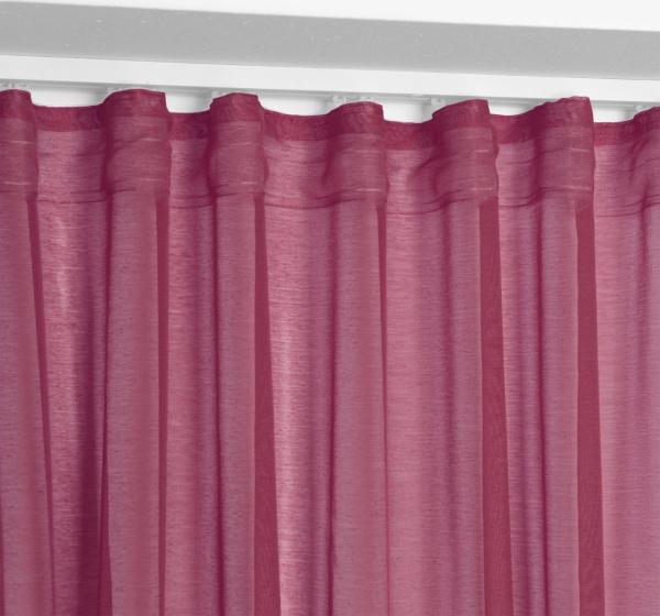 Beautex Gardine Transparente Gardine Dolly, wählbar mit Kräusel- und Ösen- Aufhängung, Kräuselband (1 St), transparent