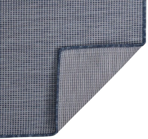 vidaXL Outdoor-Teppich Flachgewebe 80x250 cm Blau 340793