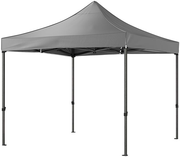 STEELSØN 'Rynara' Pavillon 3x3 m, grau, wasserdicht, stabil und UV-beständig, Faltpavillon 3-fach höhenverstellbar, Gartenpavillon mit 4 Seitenteilen, Pop Up Pavillon inkl. Tragetasche Bild 12