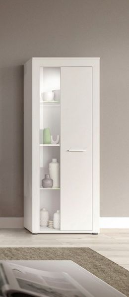 INOSIGN Standvitrine Aosta, Höhe 159 cm, in verschiedenen Farbausführungen 1 Tür, 3 Einlegeböden, 4 Fächer, Wohnzimmer, Vitrine, Glasvitrine