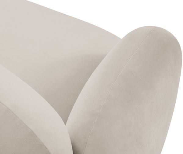 Micadoni Panorama Sofa Blair 6-Sitzer Samtstoff Hellbeige Bild 5