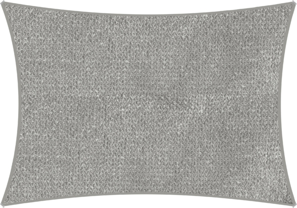 Sonnensegel Teneriffa viereckig, ca. 500 x 360 cm silbergrau