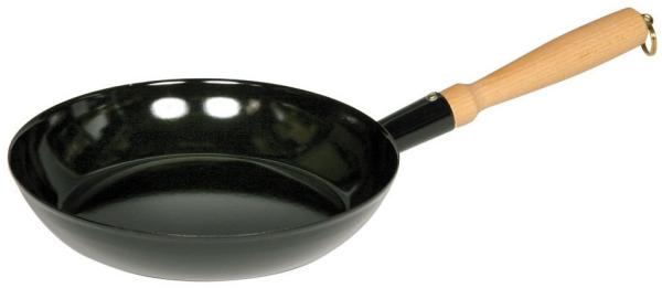 Riess Holzknechtpfanne Emaille Bratpfanne Schwarz 24cm