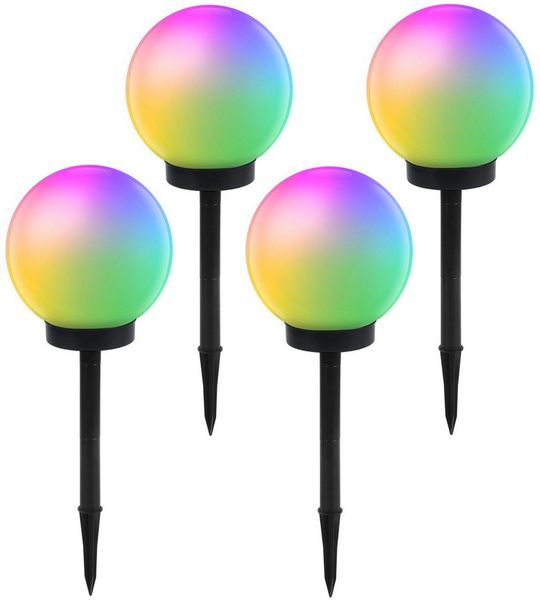 GreenBlue LED Solarleuchte GB165/GB167, Tuin Solar LED Lamp Balls 25 cm RGB