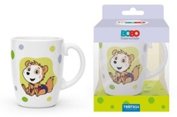 Trötsch Verlag Tasse Bobo Siebenschläfer - Kindertasse Punkte grün (6er-VE) Bild 4