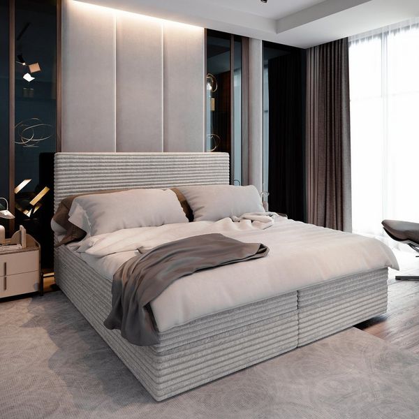 Masseno Boxbett PISA 140x200 cm mit Bonell Matratze und Topper