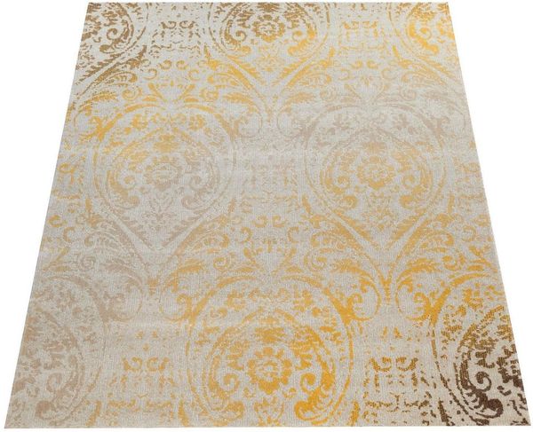 Paco Home Teppich Artigo 415, rechteckig, Höhe: 4 mm, Kurzflor, Motiv Ornamente, Vintage Design, In- und Outdoor geeignet