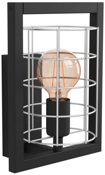 Eglo 43664 Wandleuchte JUBILY schwarz verzinkt E27 1X40W L:22cm B:19,5cm H:29cm dimmbar