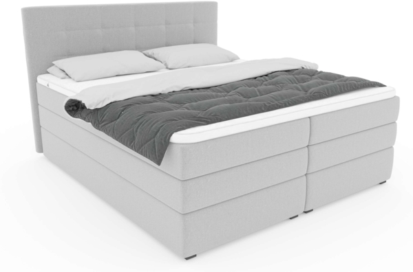 99rooms Dante Boxspringbett Velours KRONOS Dunkelgrün Taschen-Federung 180x200 cm Bild 3