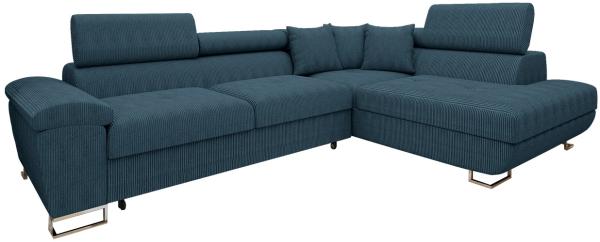 Ecksofa Cotere Cord (Farbe: Poso 05, Seite: Rechts)