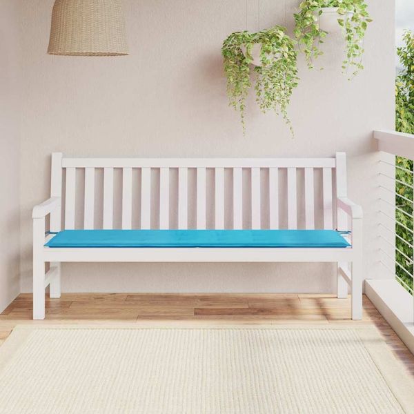 vidaXL Bankpolster Oxford-Stoff Türkis 150 x 50 x 3 cm 361185