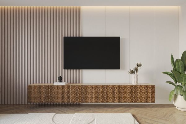 ALTDECOR Lowboard VIRA (3 St, TV-Schrank, TV Möbel, TV Cabinet, Fernsehtisch hängend 3x100cm), Fernseher schrank, TV Kommode, TV Tisch, TV Sideboard, TV Boar