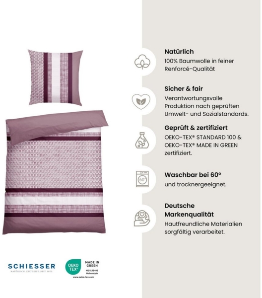 Renforcé Bettwäscheset Siena – 2-teilig
