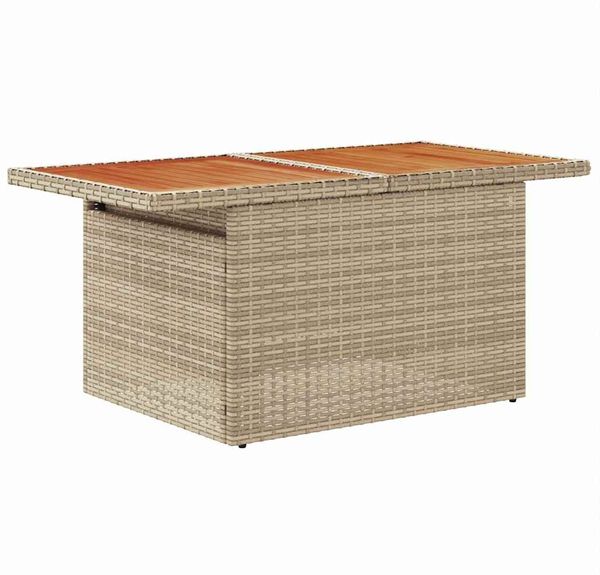 vidaXL Garten-Sofa-Set mit Kissen 7 pcs Beige und Hellgrau 3349468 Bild 7