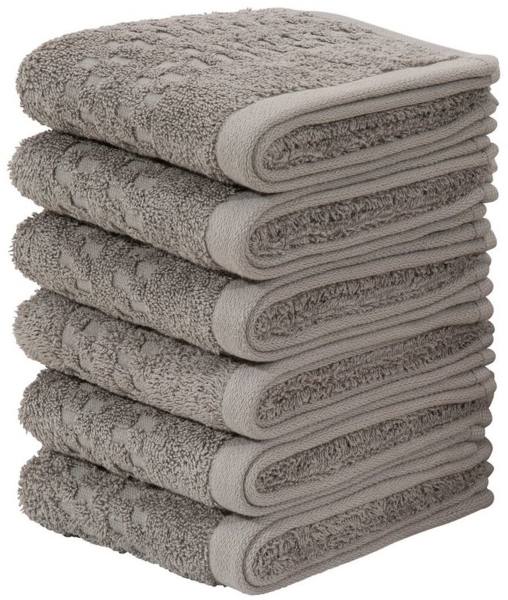 my home Gästehandtücher Regona, Gästehandtücher 30x50cm, flauschig und weich, 500 gr/m², Frottier (Set, 6-St), Premium Handtücher mit Bordüre, Set, 100% Baumwolle, 5 Jahre Garantie Bild 5