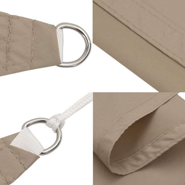 vidaXL Sonnensegel Oxford-Gewebe Rechteckig 3x5 m Taupe 135432 Bild 7