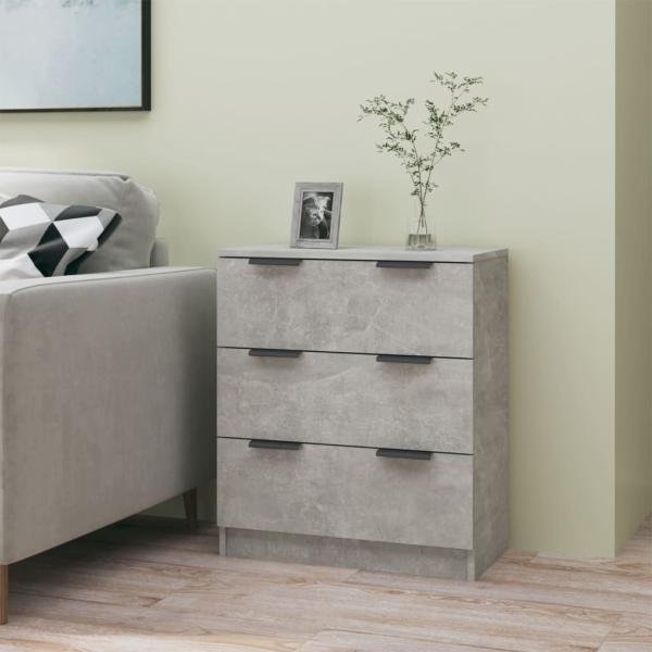 Sideboard Betongrau 60 x 30 x 70 cm Holzwerkstoff [811074]