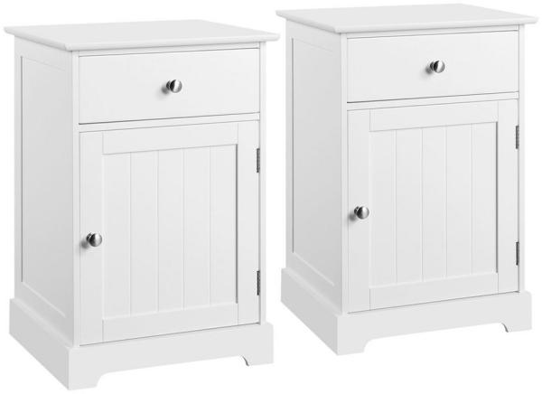 Yaheetech Nachtkonsole, 2er Set Nachttisch Nachtschrank für Schlafzimmer/Wohnzimmer