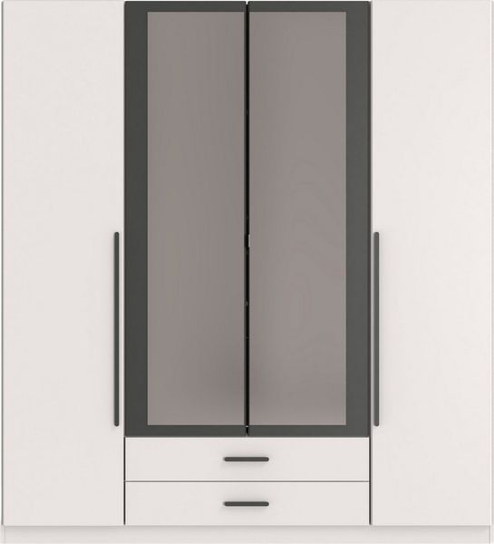 Wimex Kleiderschrank Marburg erhältlich in den Breiten 135cm & 180cm inkl. Spiegel und zwei Schubladen