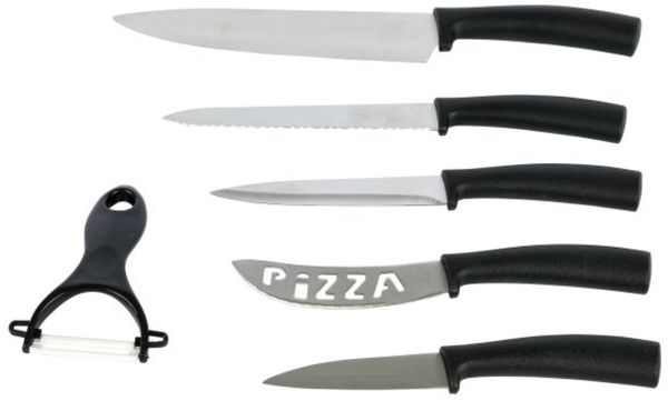 6-teiliges Messer-Set mit Edelstahlklinge - Küchenhelfer für Alltag & Küche