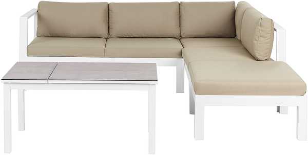 Lounge Set MESSINA Metall Sandbeige