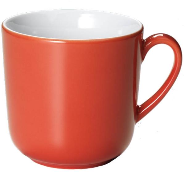 Dibbern Solid Color Koralle Becher mit Henkel 0,32 L