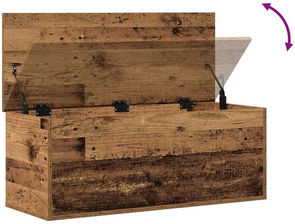 vidaXL Aufbewahrungsbox Altholz 90 x 35 x 35 cm Holzwerkstoff 868711 Bild 9