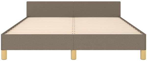 Bettgestell mit Kopfteil Taupe 140x190 cm Stoff [347411] Bild 5