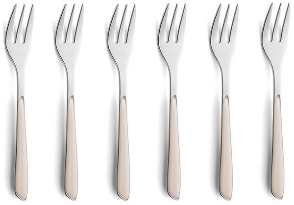 Kuppels PRISMA Kuchengabel Set 6-teilig baumwolle mattiert