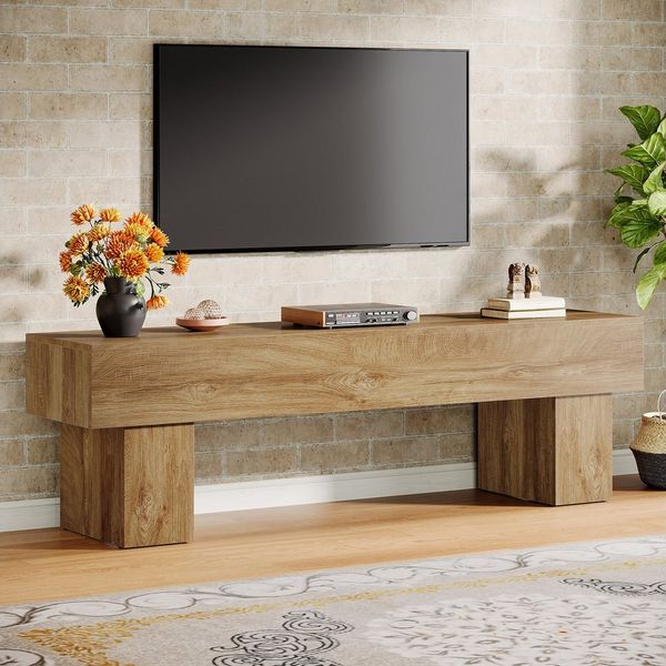 Tribesigns TV-Schrank 160cm TV-Ständer mit offenen Ablageflächen,TV-Schränke & Konsolentisch