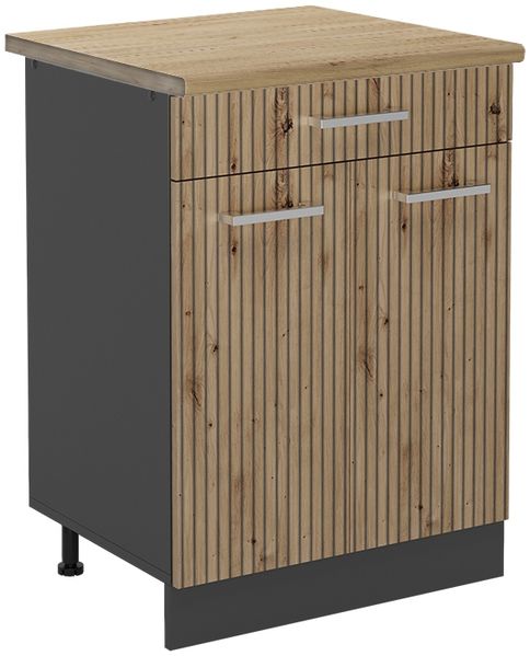 Küchenunterschrank R-Line Artisan-Eiche 60 cm , AP Eiche Vicco